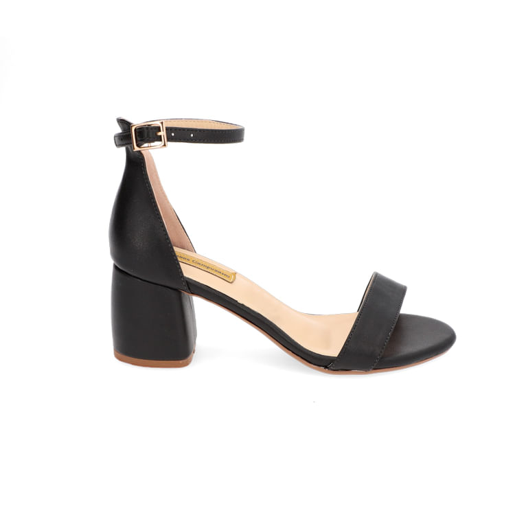 Sandalia Tacon Chin Negro