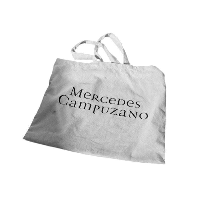 Bolsa lona beige en algodón