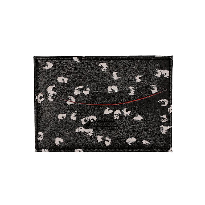 Portadocumentos estampado negro para mujer boston