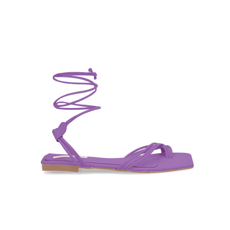 Sandalia Plana Amber Morado
