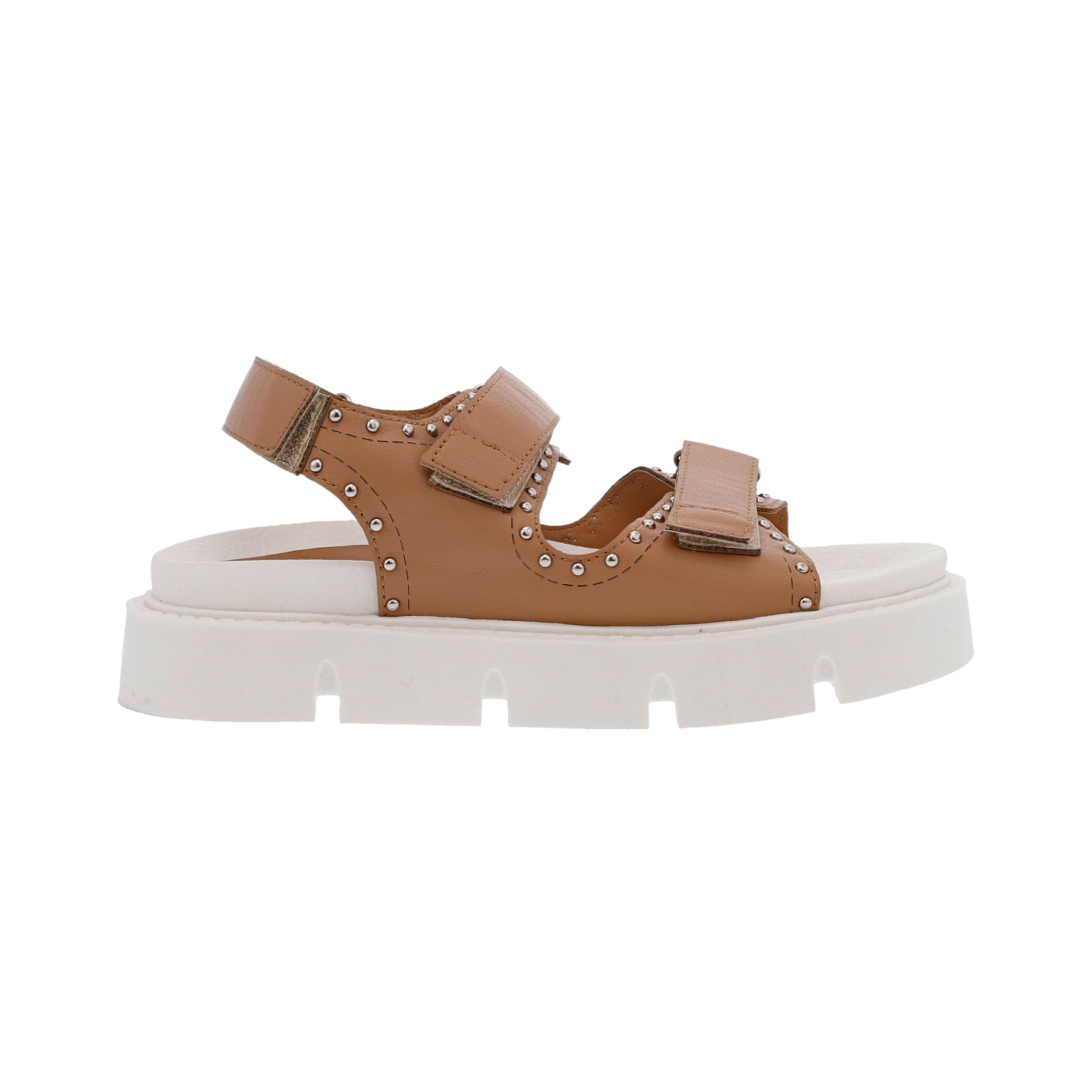 Sandalia Plataforma Bruna Beige