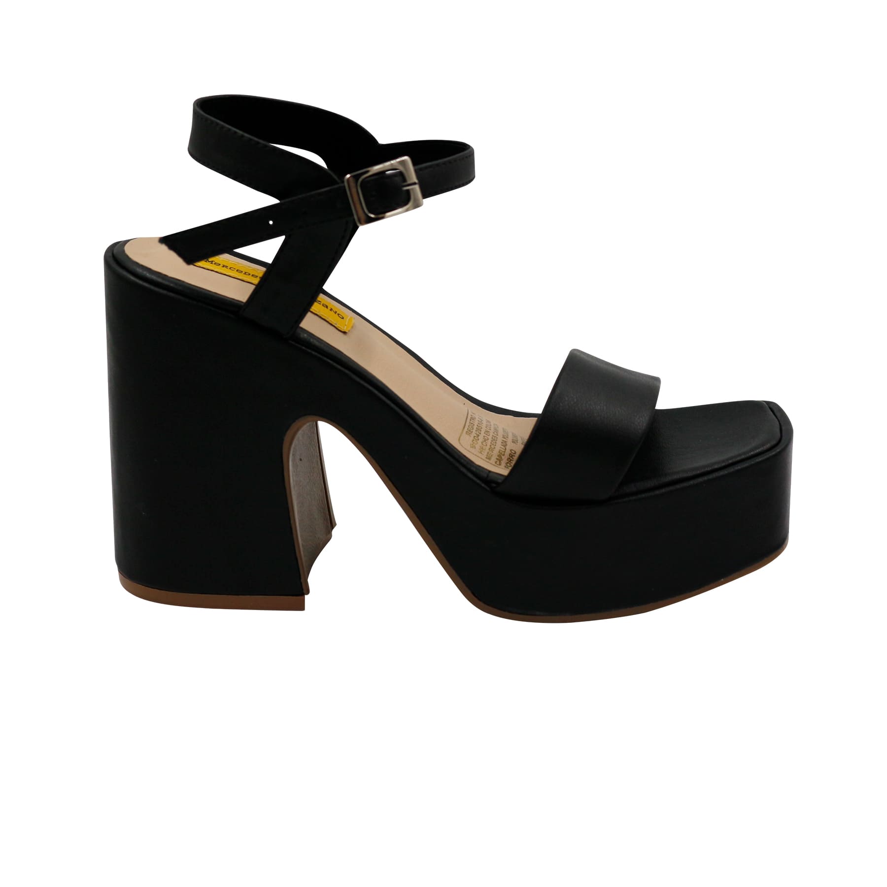 Sandalia Plataforma Tara Negro