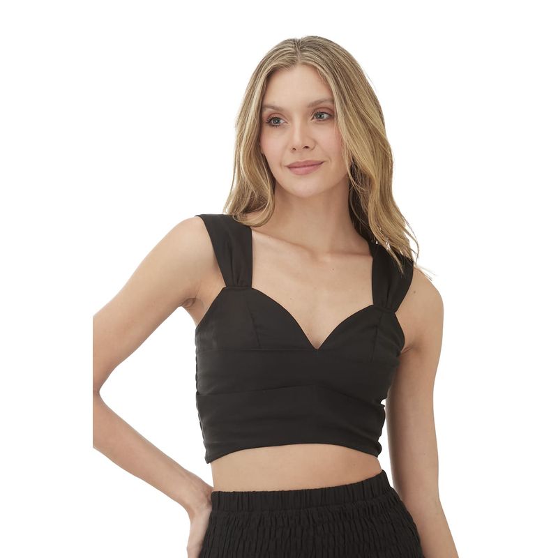 Top Negro para mujer Maya