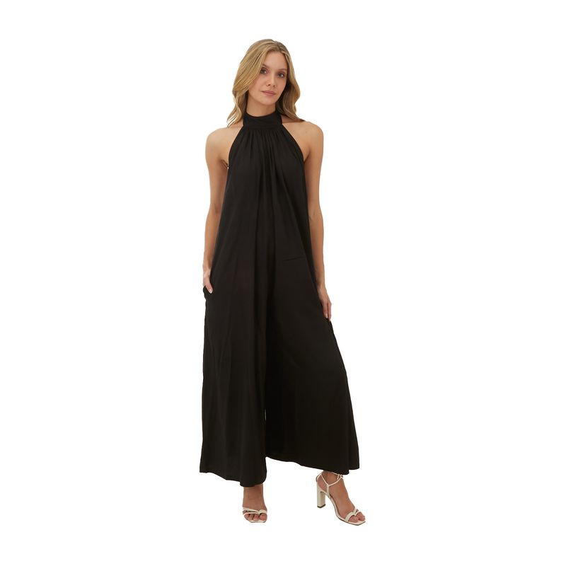 Enterizo Largo Negro para mujer Sunset