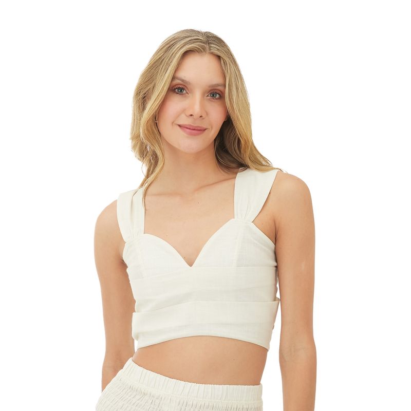 Top Marfil para mujer Maya
