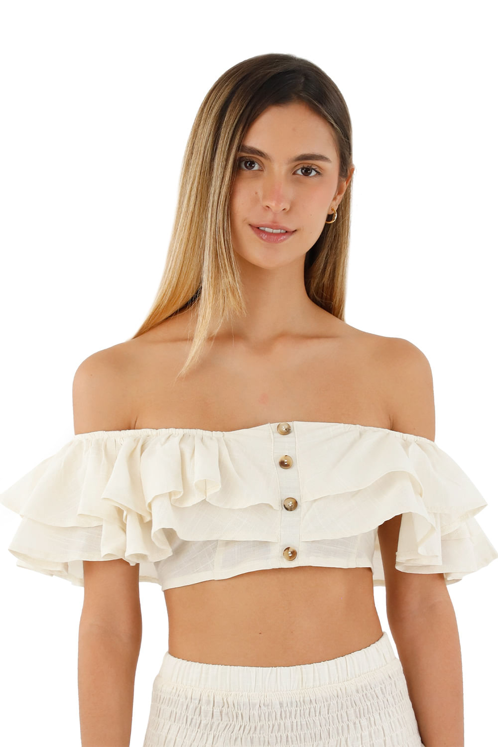 Top Fiore Marfil