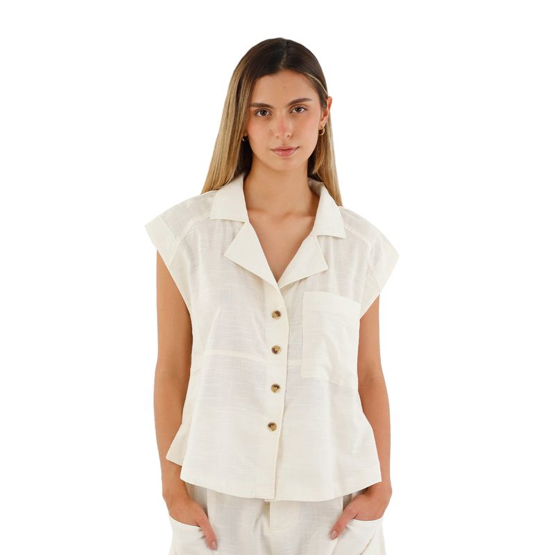 Camisa Marfil para mujer Ambar