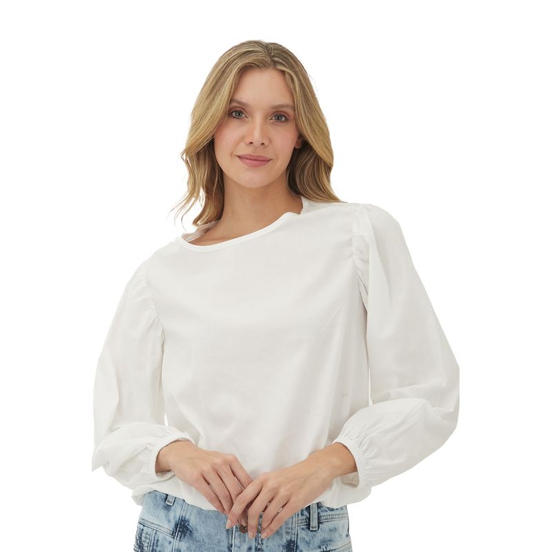 Camisa Marfil para mujer Lua