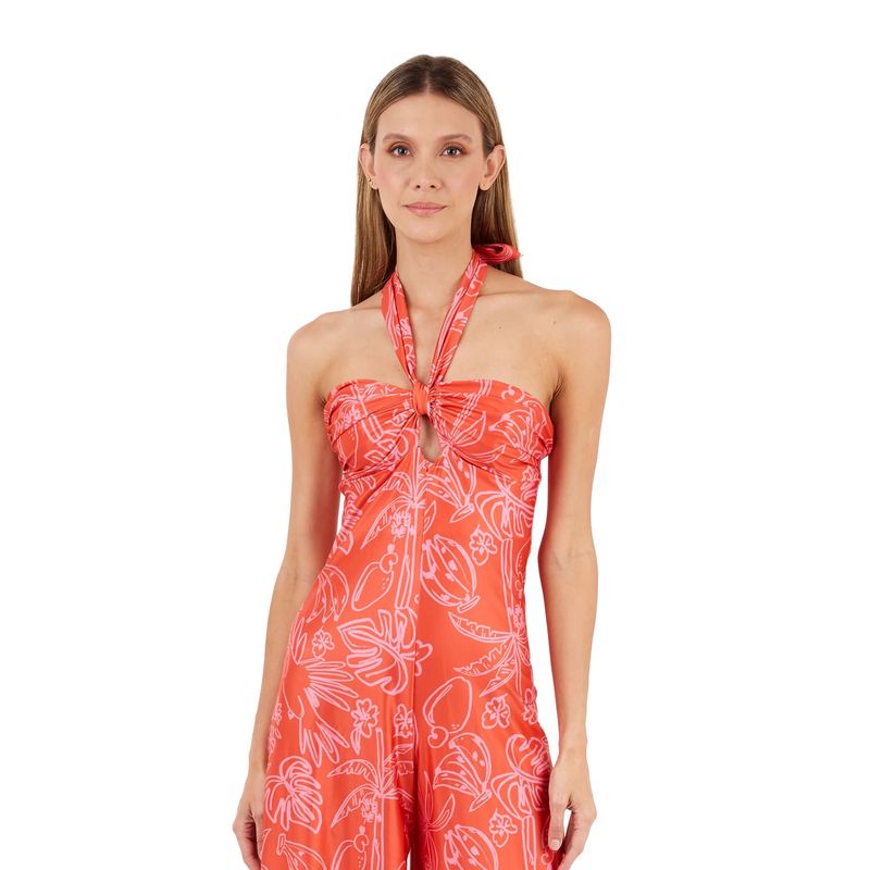 Enterizo Largo Estampado Coral para mujer May