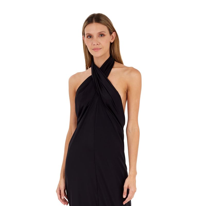 Vestido Largo Negro para mujer Tropico
