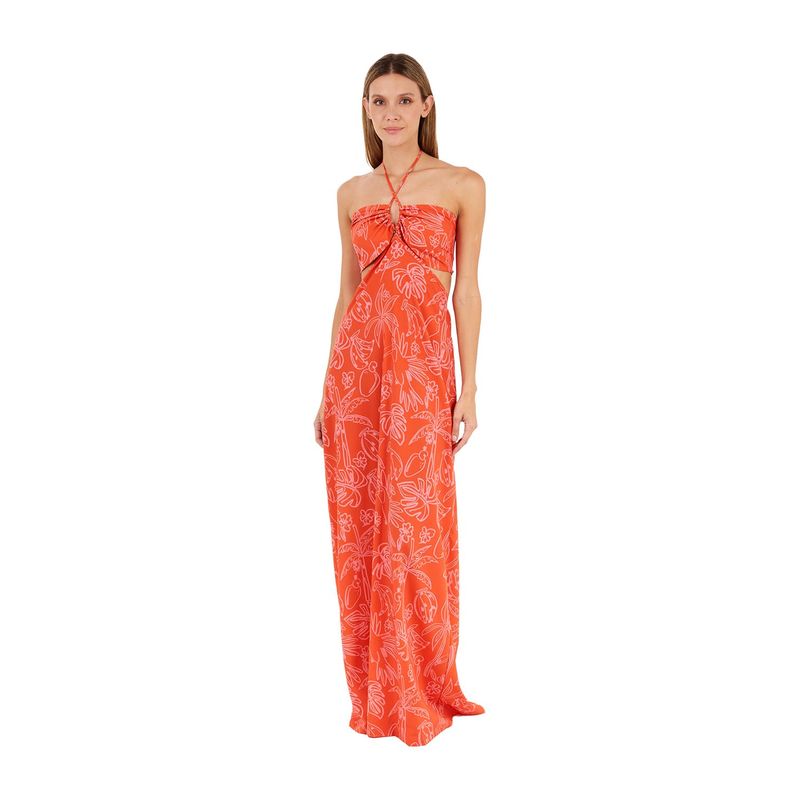 Vestido Largo Estampado Coral para mujer Hera