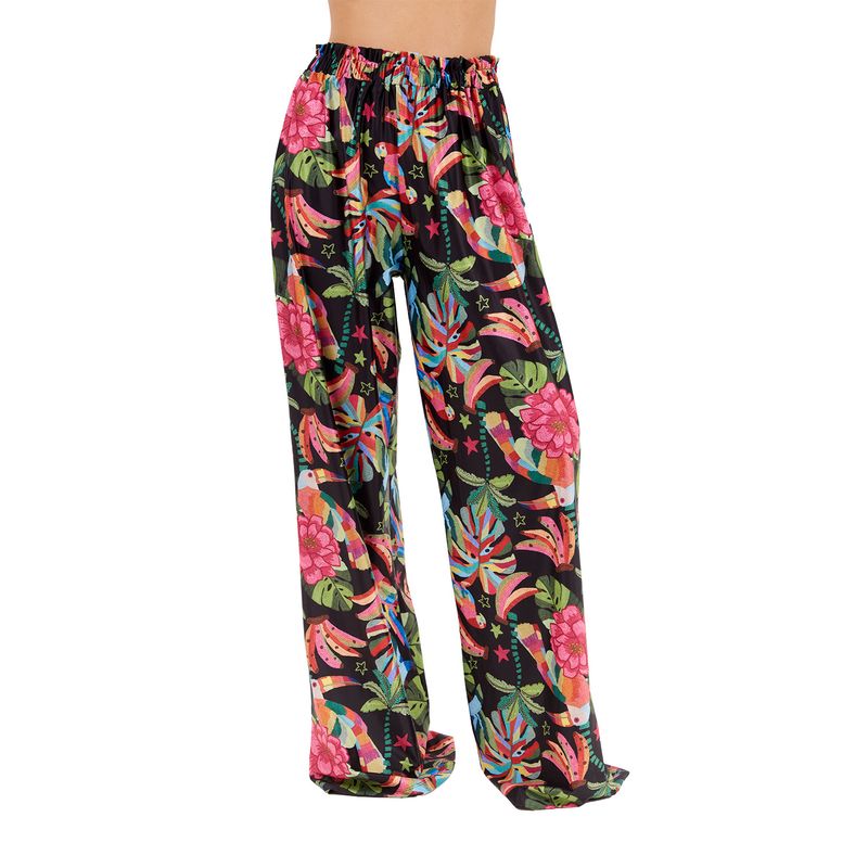 Pantalon Estampado Negro para mujer Stella