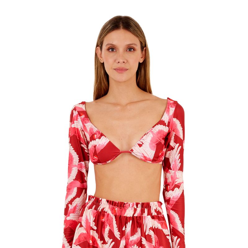 Top Estampado Rojo para mujer Renata