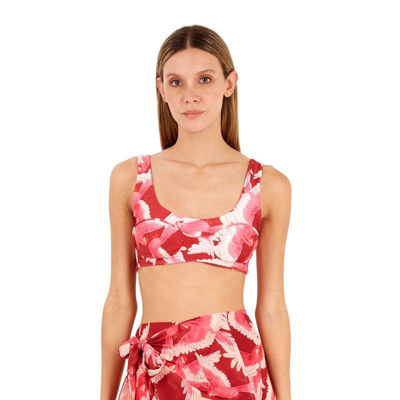 Top Estampado Rojo para mujer Stella