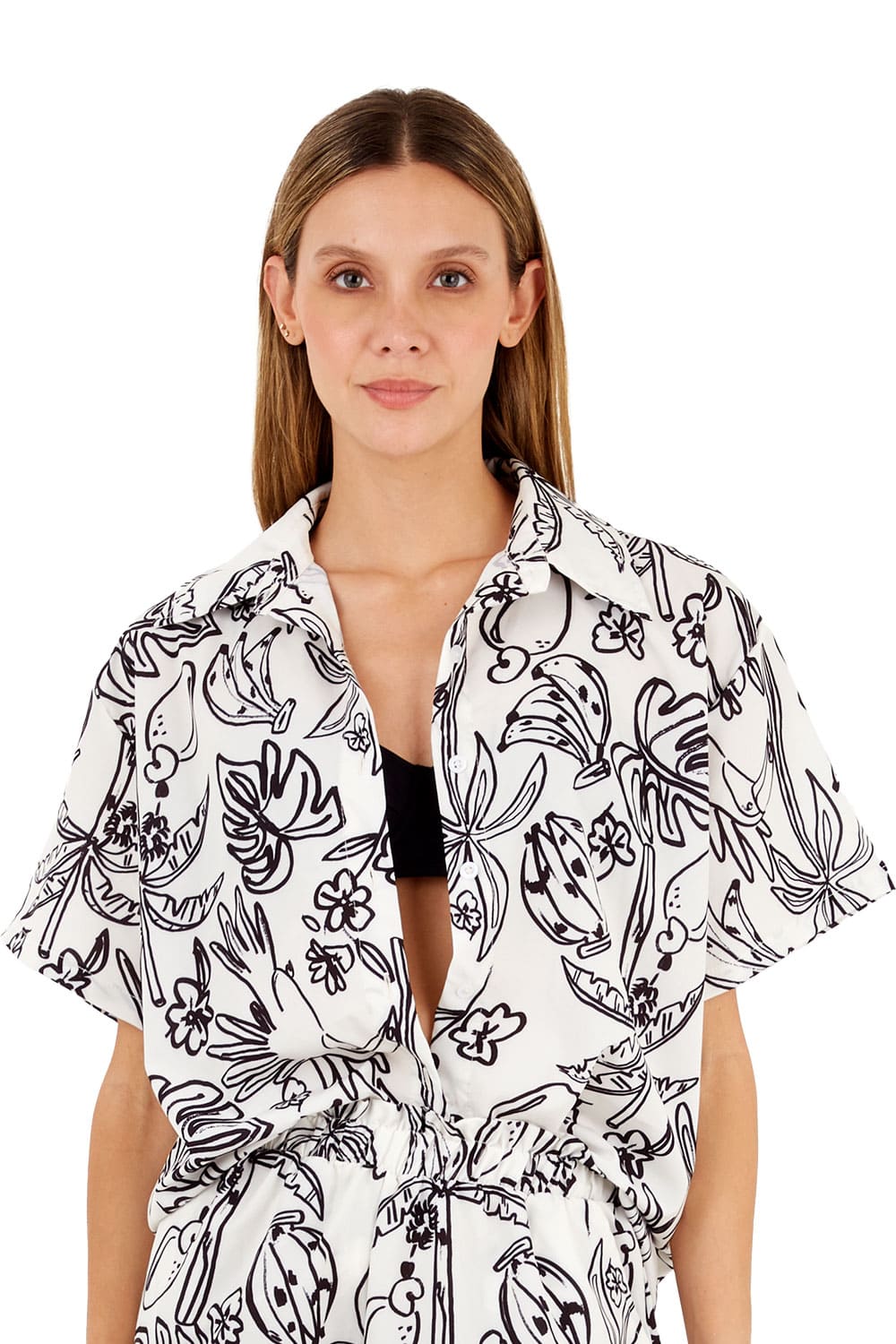Camisa Estampado Marfil para mujer Alexa