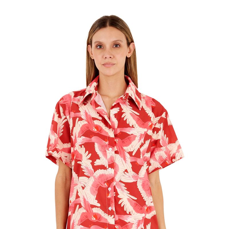 Camisa Estampado Rojo para mujer Alexa