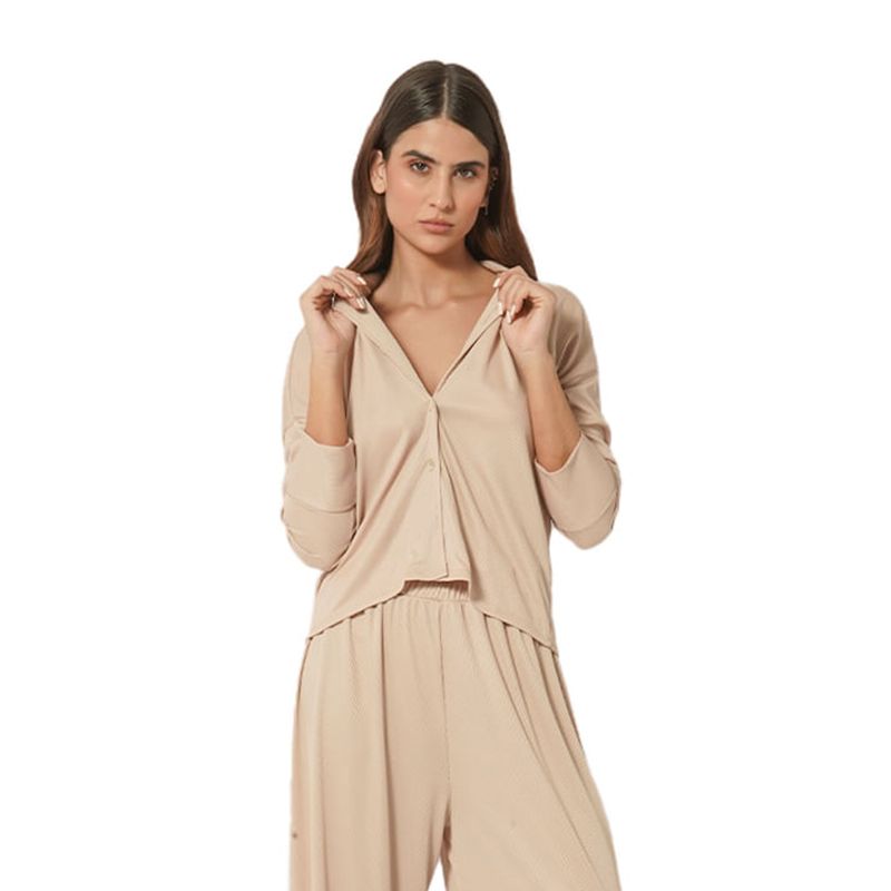 Camisa Taupe para mujer Balti
