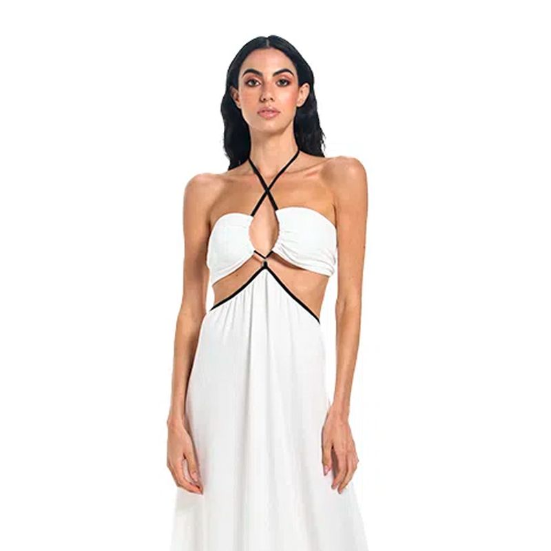Vestido Largo Clematis Marfil