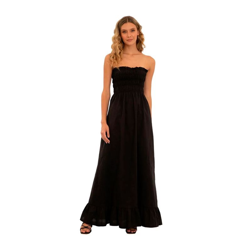 Vestido Largo Amber Negro