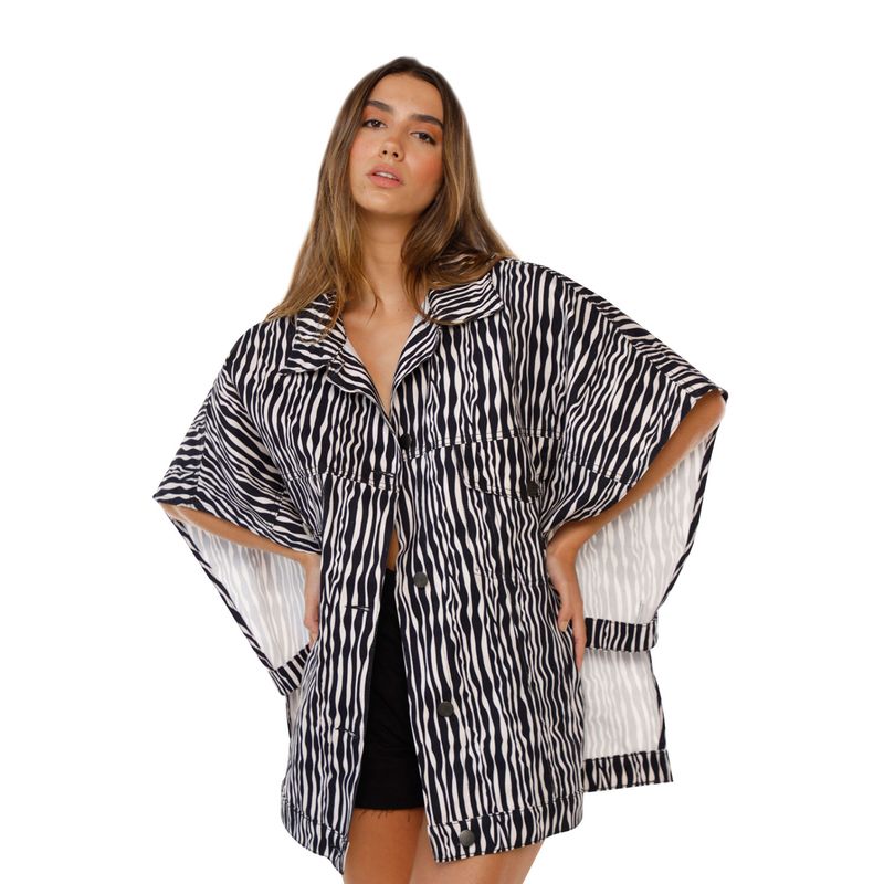 Chaqueta Zebra Negro para mujer Amazonia