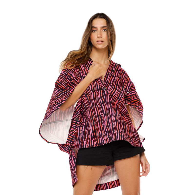 Chaqueta Zebra Fucsia para mujer Amazonia