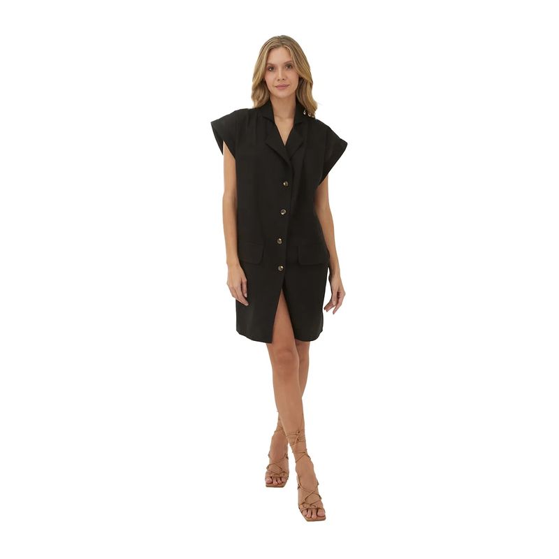 Vestido Corto Lotus Negro