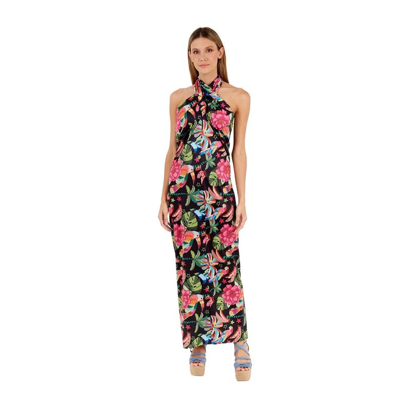Vestido Largo Tropico Magic_Neg