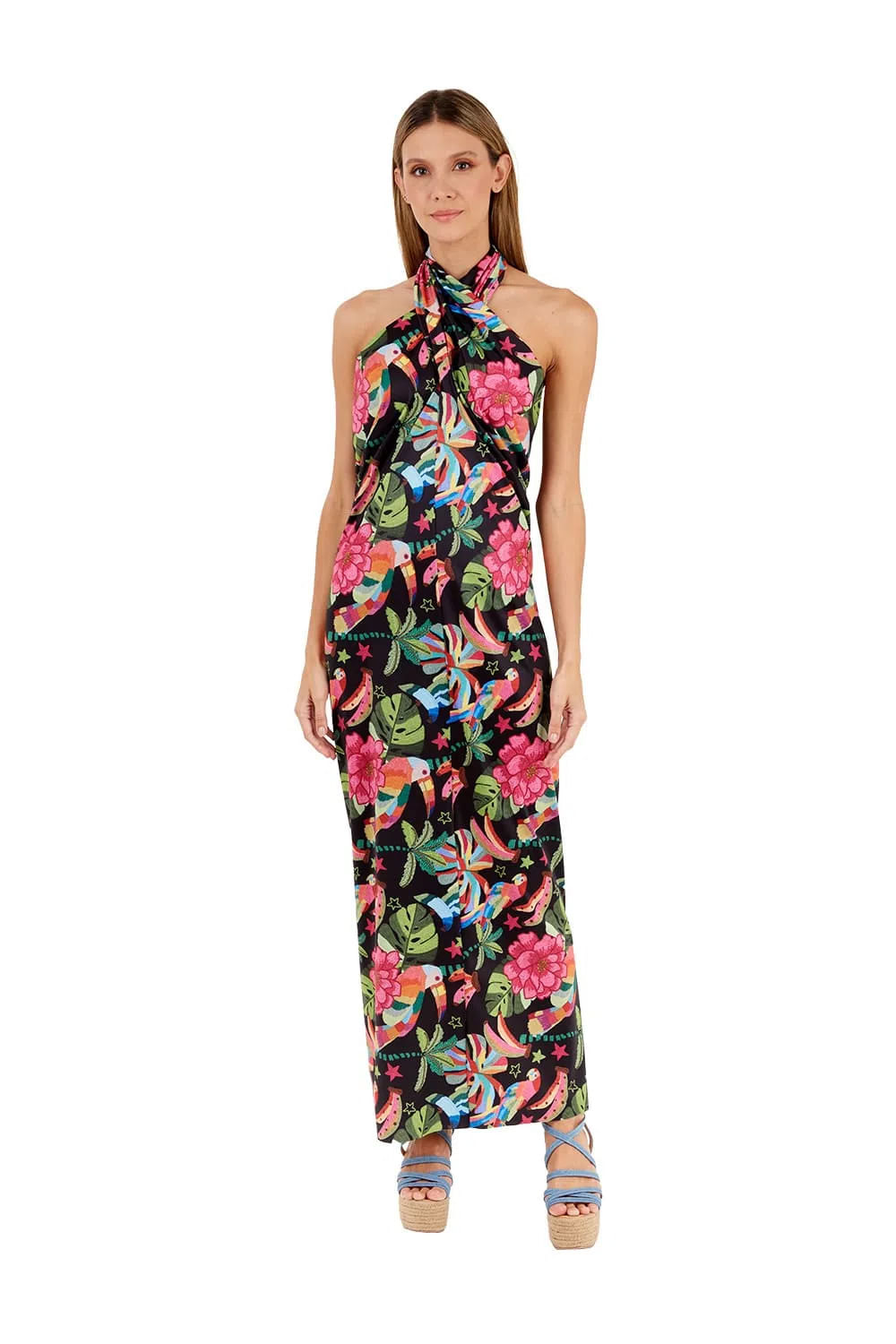 Vestido Largo Tropico Magic_Neg