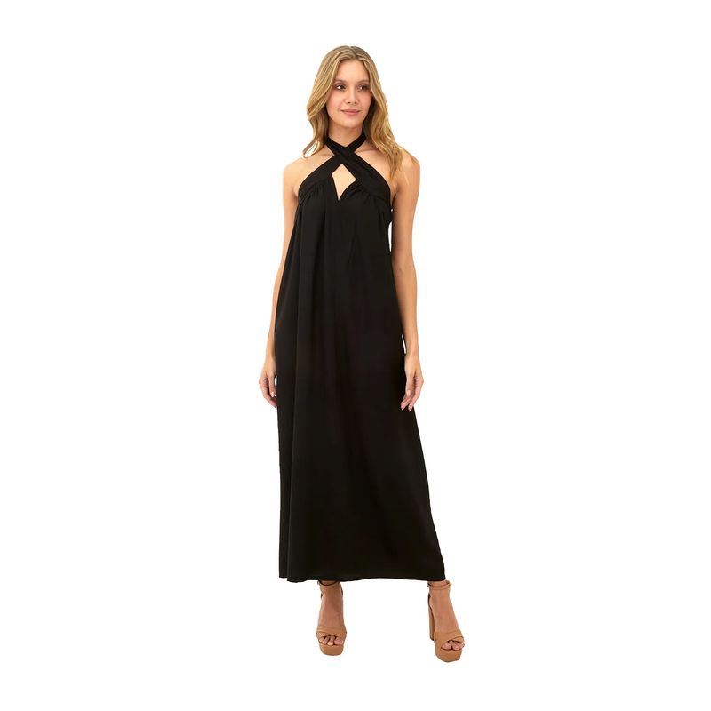Vestido Largo Negro para mujer Solei