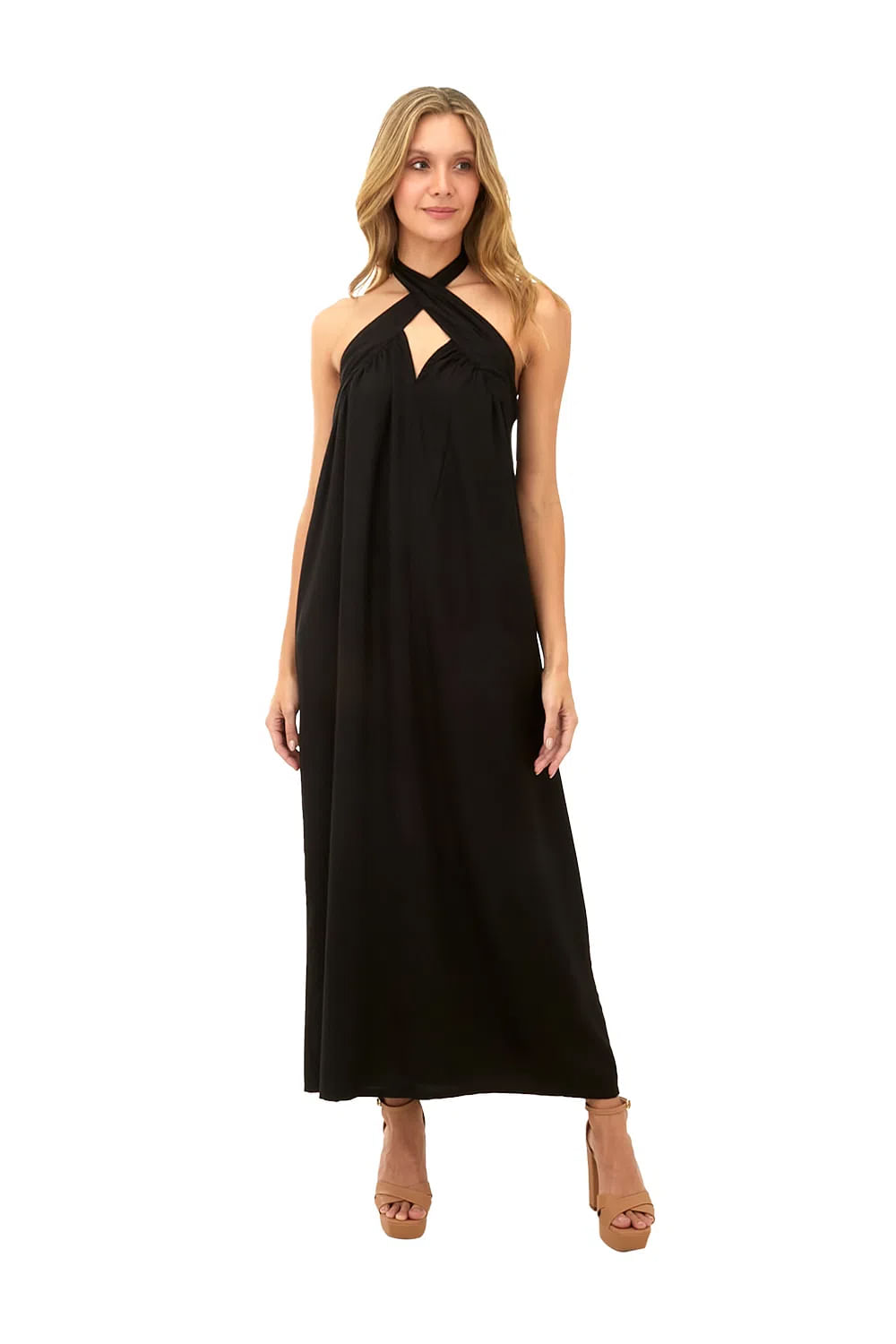 Vestido Largo Solei Negro
