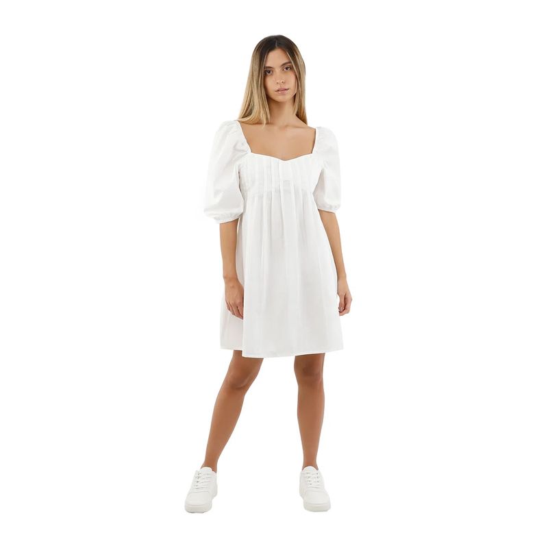 Vestido Corto Marfil para mujer Sunrise