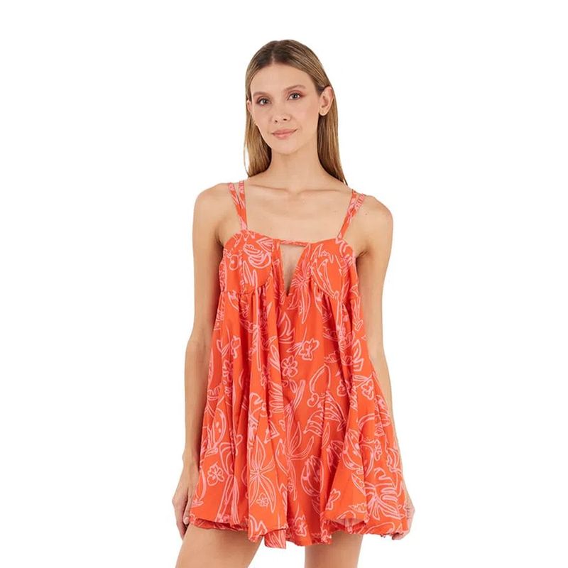 Vestido Corto Estampado Coral para mujer Emmy