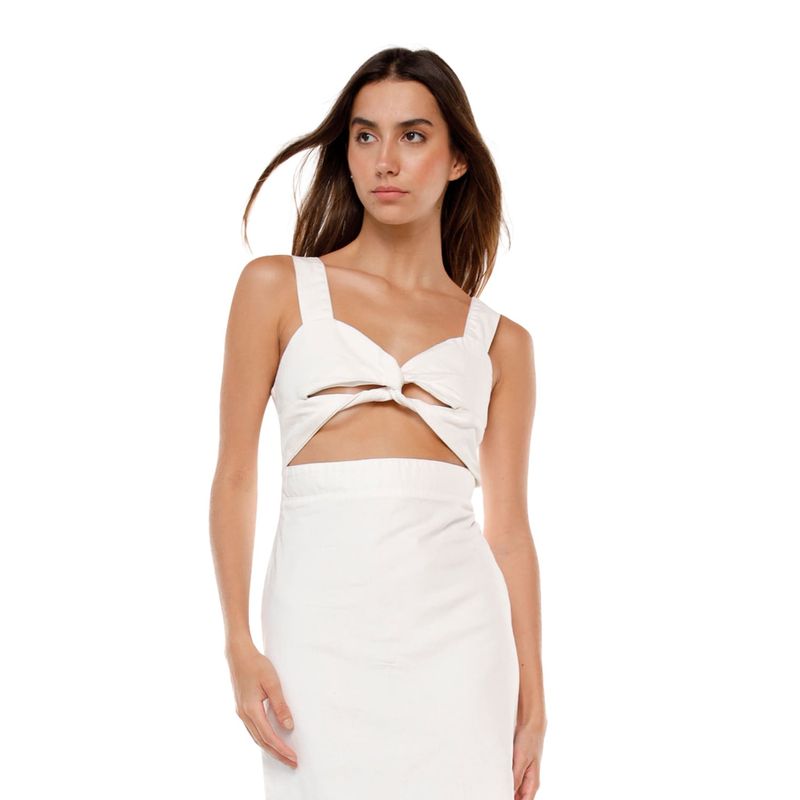 Vestido Largo Marfil para mujer Jalina