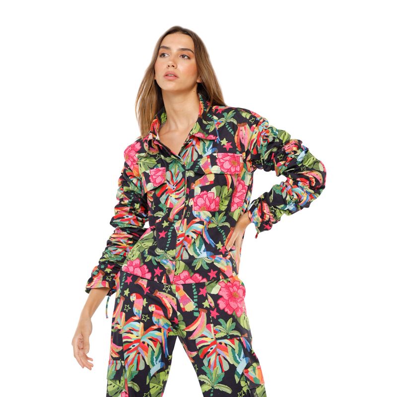 Chaqueta Estampado Magic Negro para mujer Jody