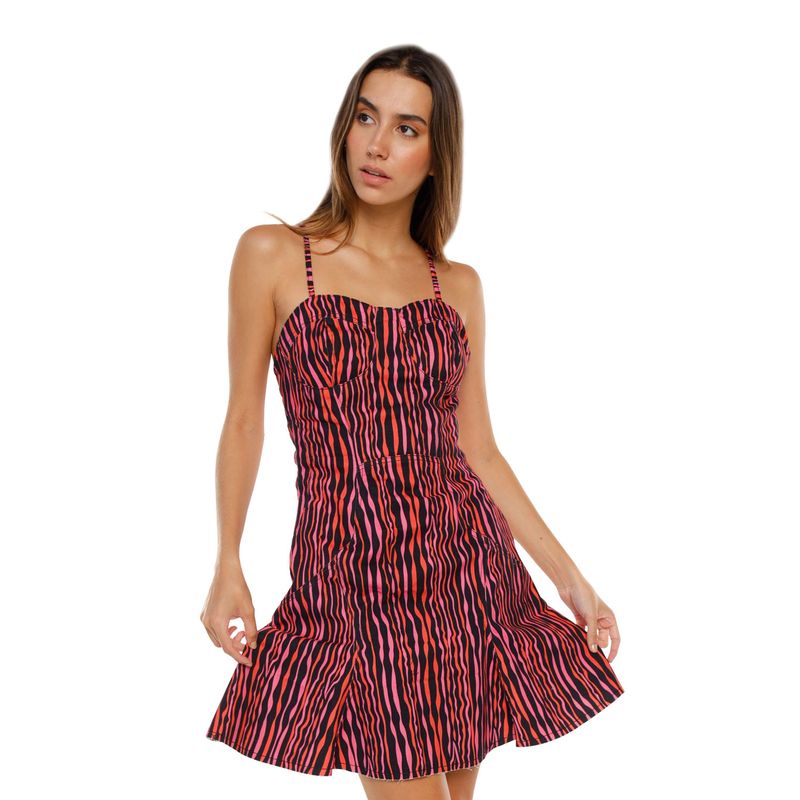 Vestido Zebra Fucsia para mujer Marisa