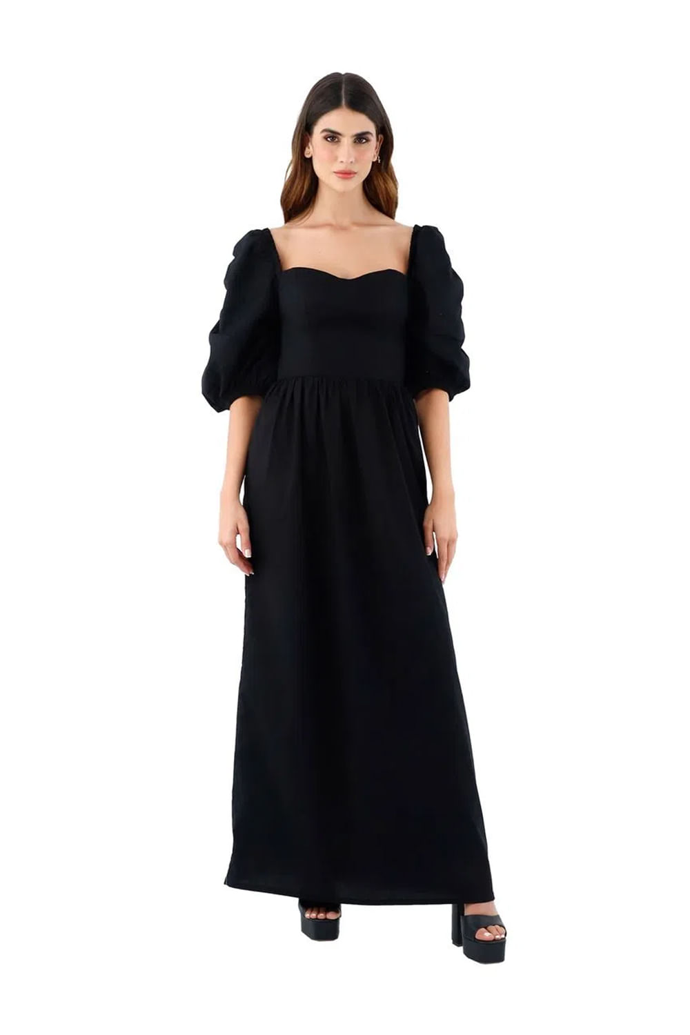Vestido Largo Vivien Negro
