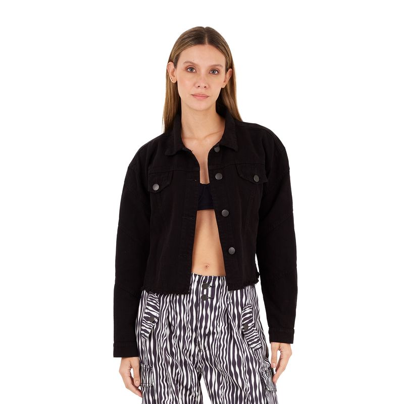 Chaqueta Negro para mujer Romaine