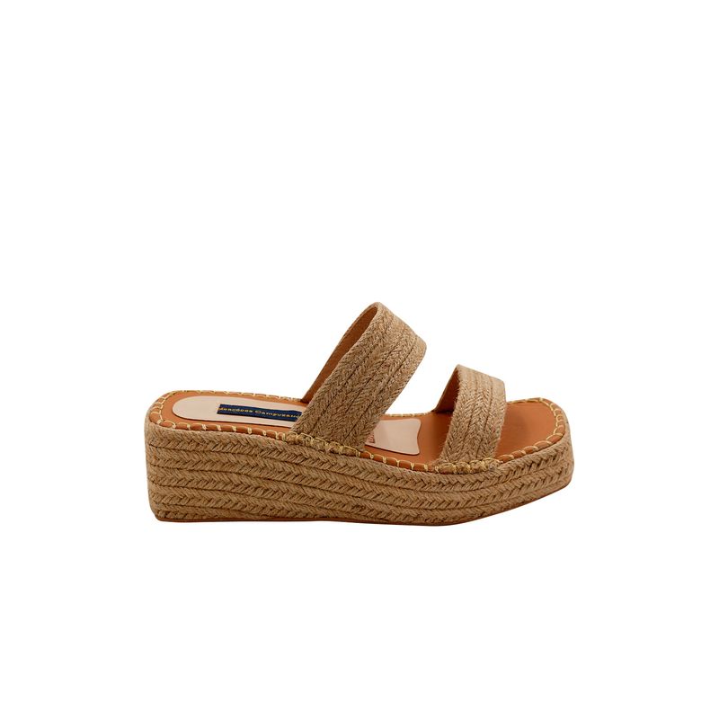 Spadrilla Plataforma Beige para mujer Mar