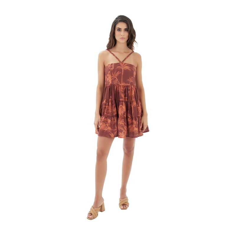 Vestido corto mare terracota  Amanecer