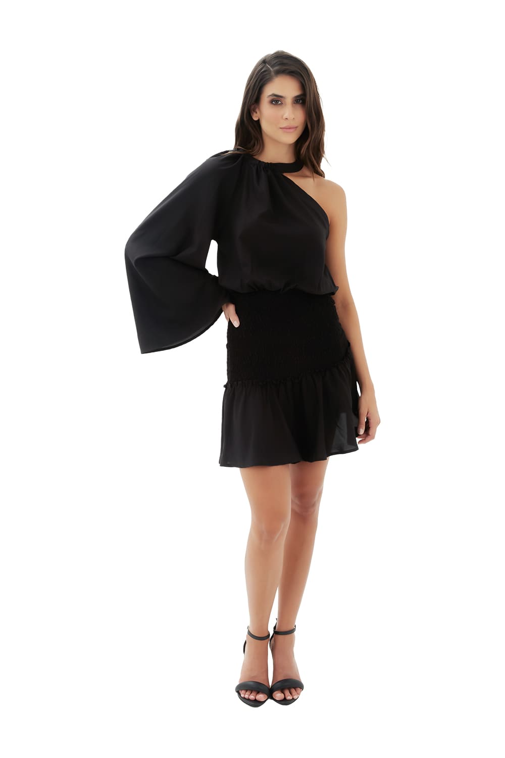 Vestido Corto Shine On Negro