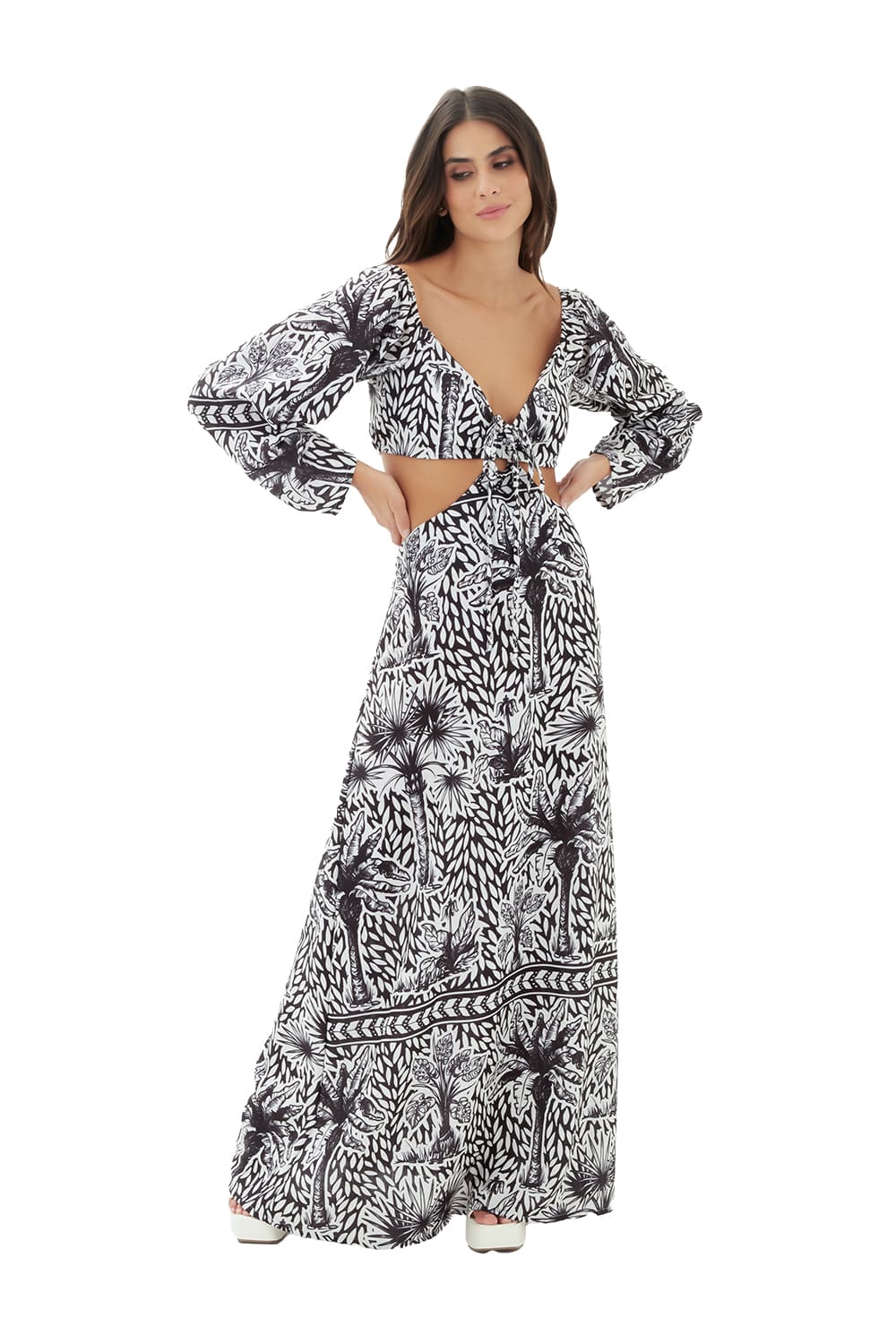 Vestido Largo Aires Del Norte Aires_Neg