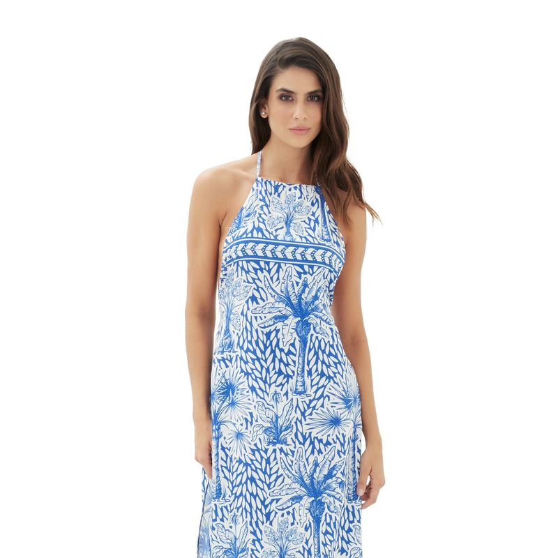 Vestido largo aires del trópico azul  Heritage