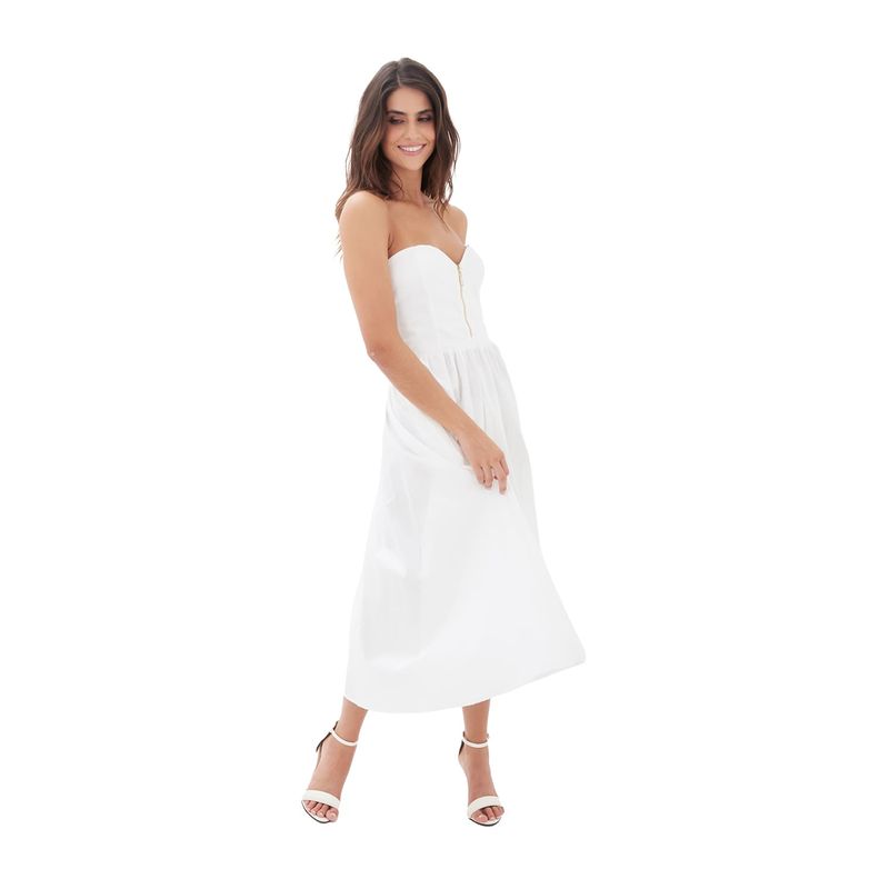 Vestido largo marfil  Halcyon