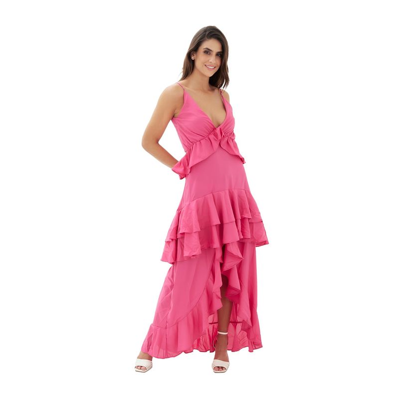 Vestido Largo Radiance Fucsia