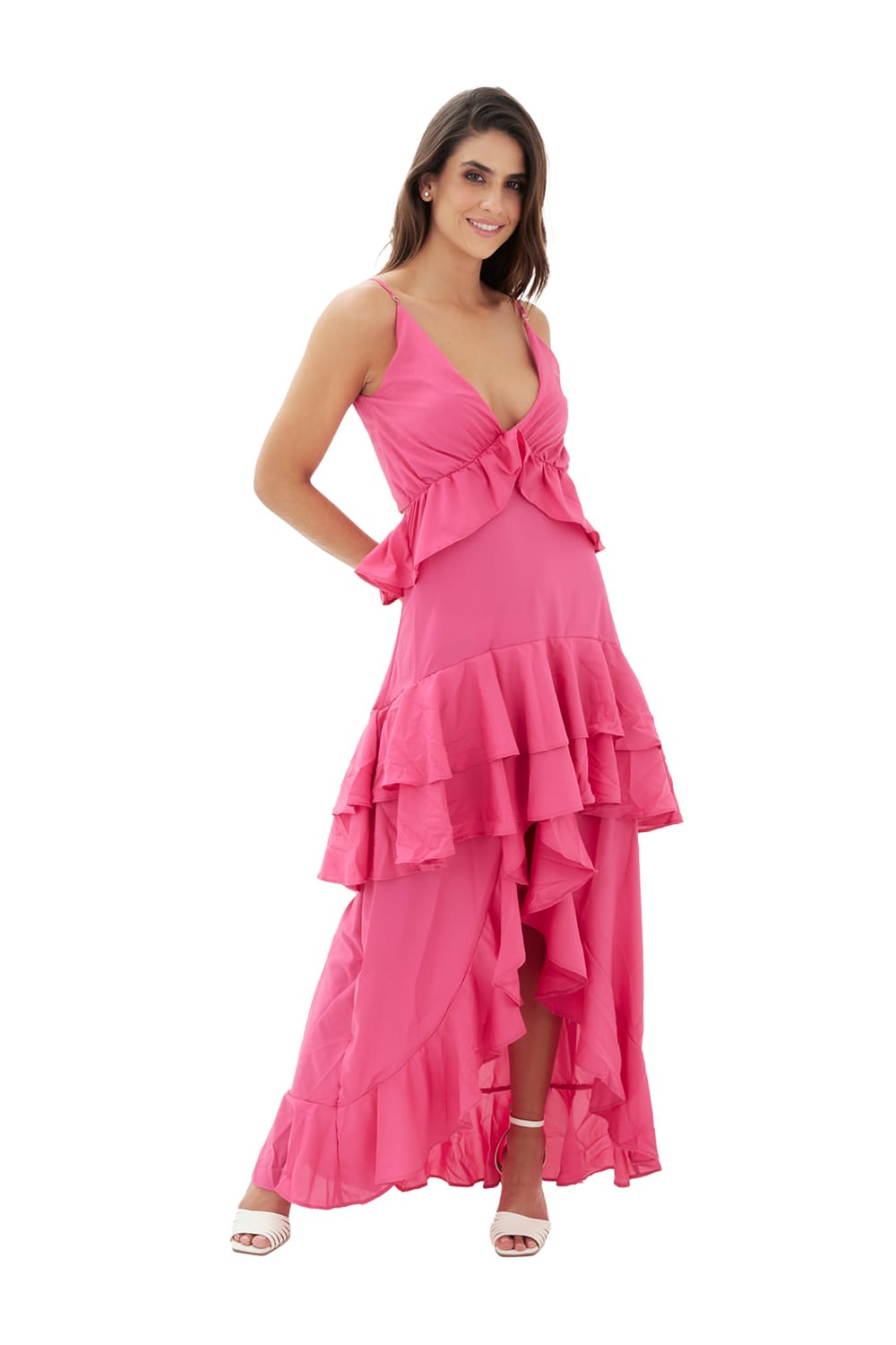 Vestido Largo Radiance Fucsia