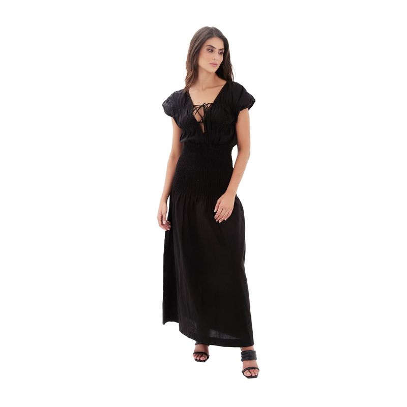 Vestido Largo Carlota Negro