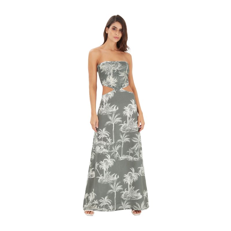 Vestido largo mare verde Creative Craf