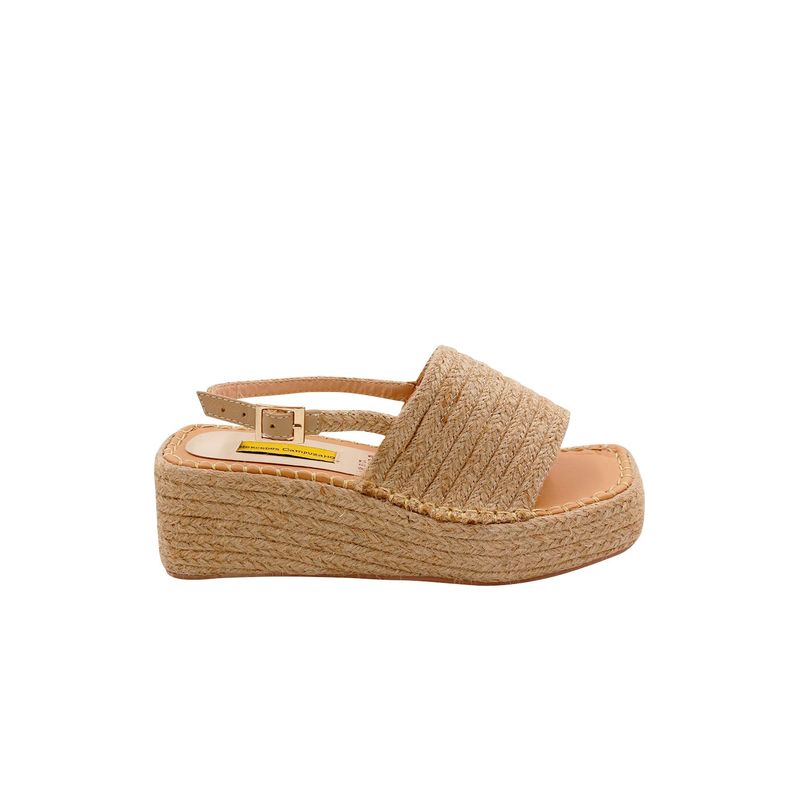 Spadrilla Plataforma Beige para mujer Stella