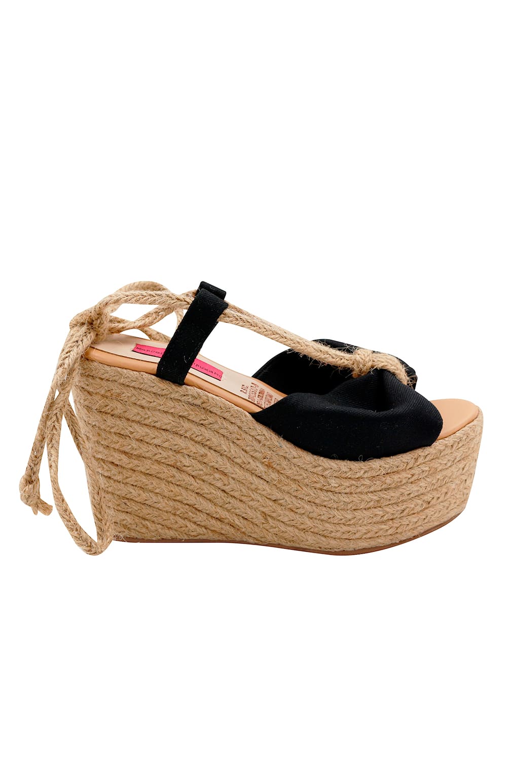 Spadrilla Plataforma Vivien Negro