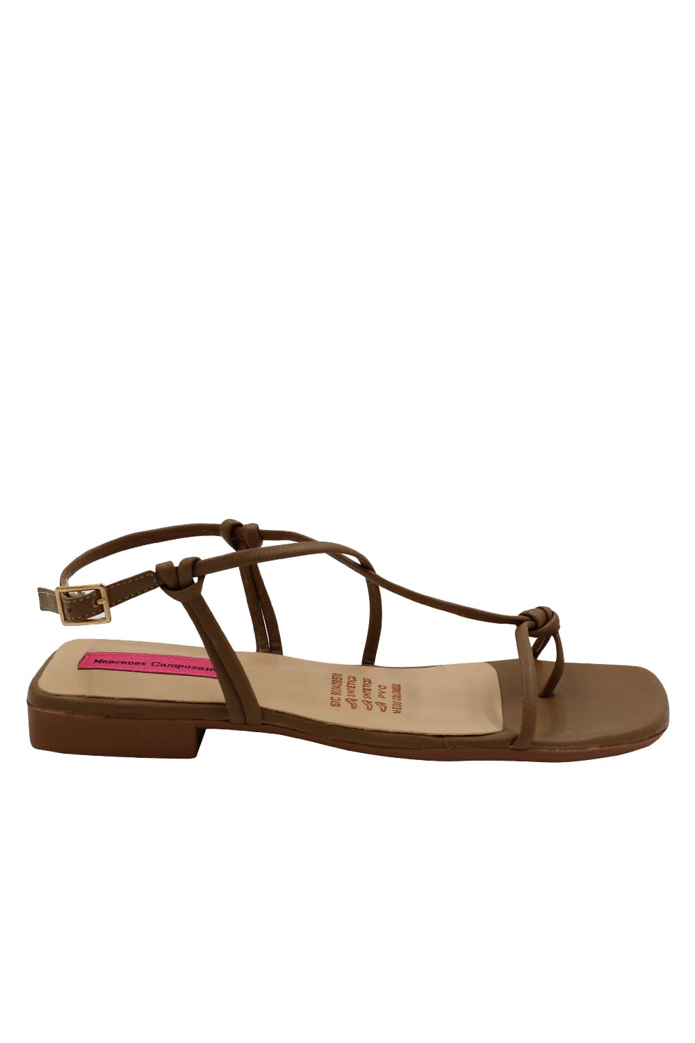 Sandalia Plana Spencer Beige